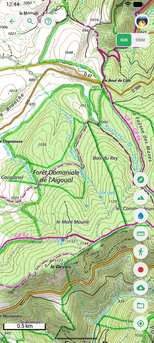 Carte IGN détaillée dans TaupOGuide